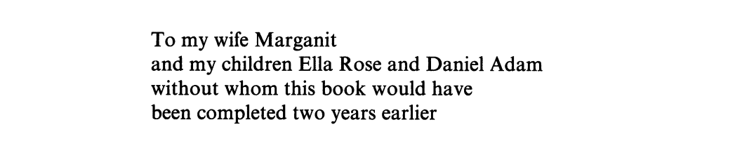 Honest but brutal book dedication