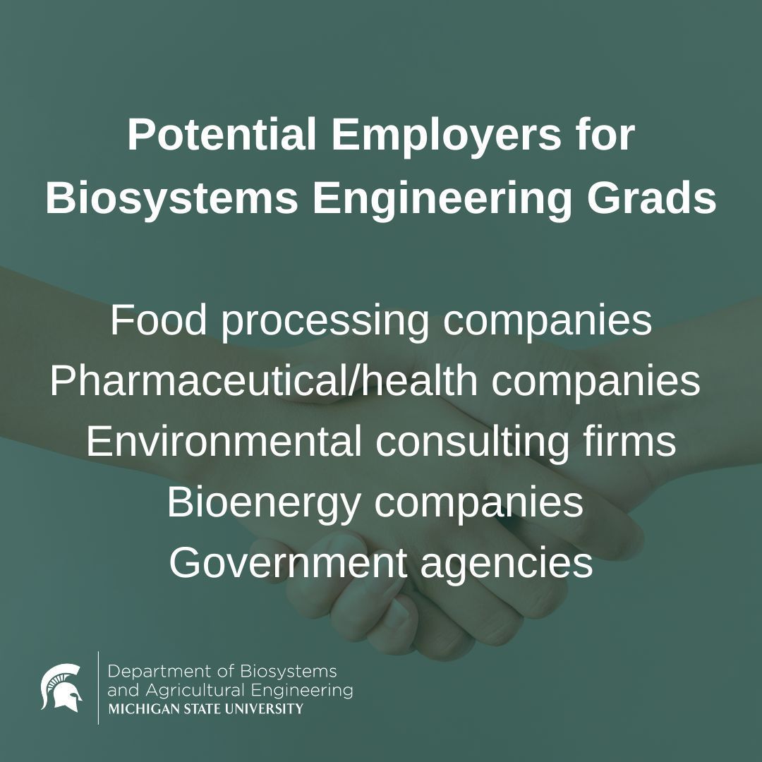 Where can you work with a Biosystems Engineering degree? The opportunities are endless!