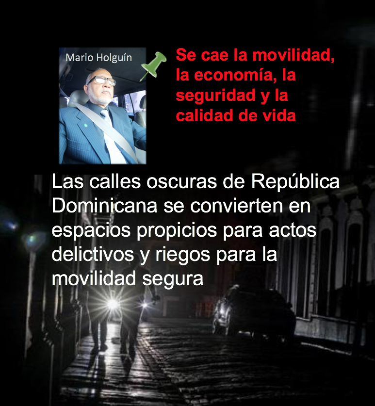 La falta de iluminación en carreteras y calles urbanas aumenta el riesgo de accidentes vehiculares y peatonales. Conductores enfrentan dificultades para identificar obstáculos, peatones o señales viales, afirma #MarioHolguín .<a href="/LeonelFernandez/">Leonel Fernández</a>  <a href="/RoadSafetyNGOs/">Road Safety Alliance</a>
 <a href="/FPcomunica/">@Fuerza del Pueblo (FP)</a>