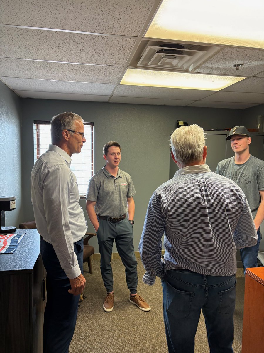 Visited Accurpress America in Rapid City to hear from workers and see their manufacturing plant in action.