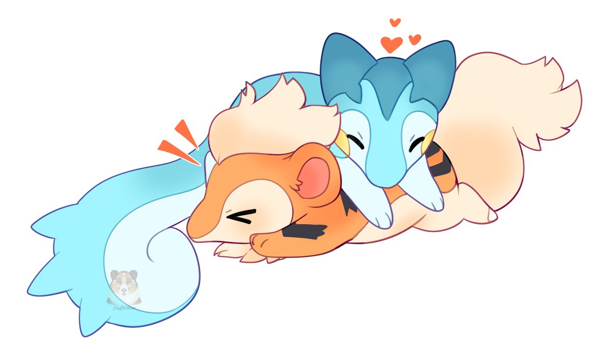 EmpressPua's tweet photo. Finished trade with my bab @Vlrgo_Inc <3 <3 
Included an extra with both our fusion babies together because im insisting they are best buddies LOL https://t.co/PmYIq1tbP5