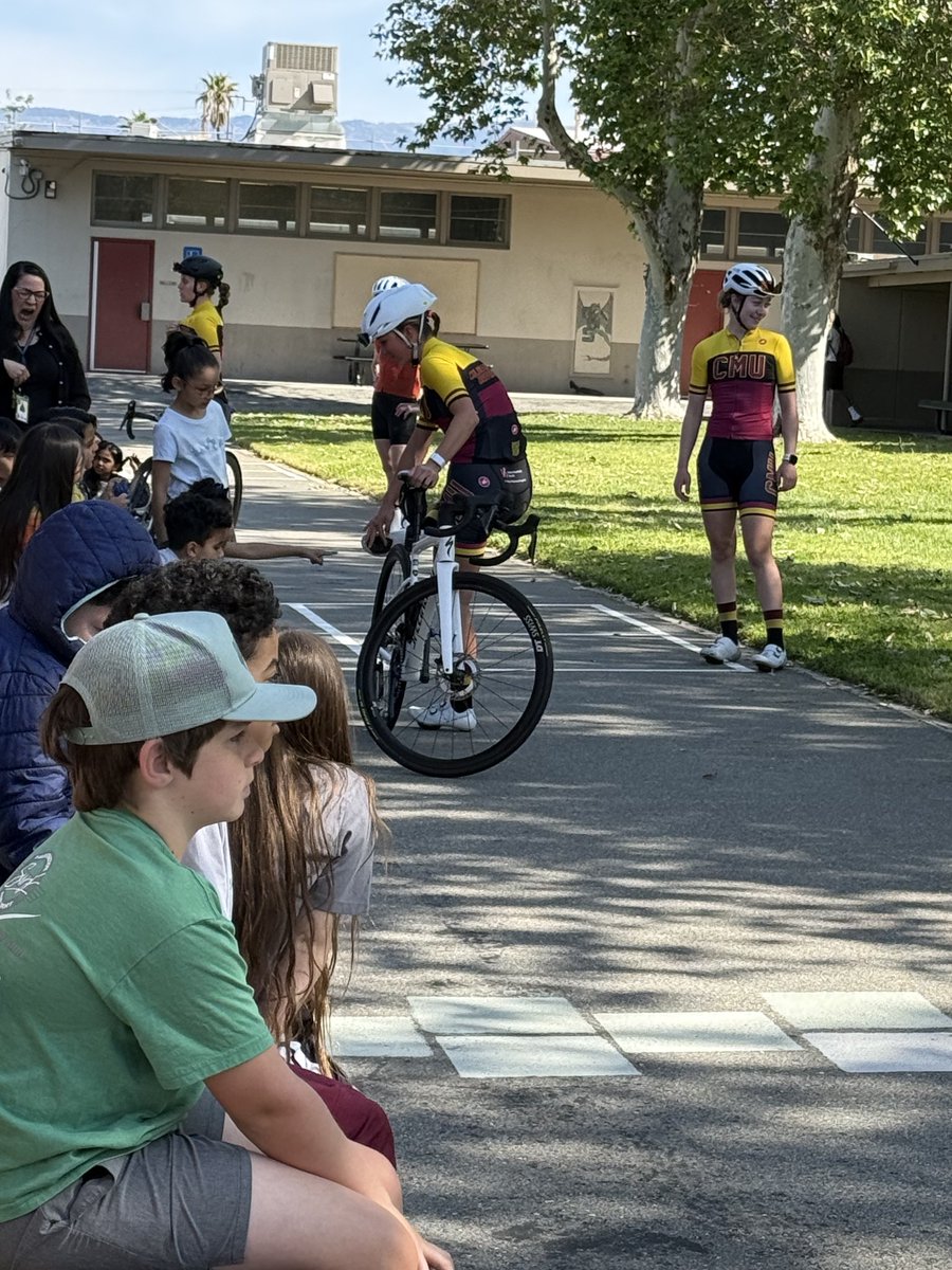 RUSDeAcademy's tweet photo. A big thank you to Team Colorado Mesa University coming out last week to present their cycling team that participated in the Redlands Bicycle Classic!  The kids thoroughly enjoyed it and had great questions! https://t.co/hvJC215fE2