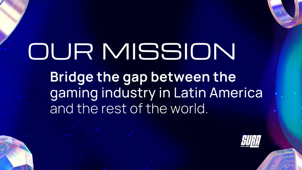 Latin America is one of the fastest-growing markets for gaming, with millions of passionate players and a rapidly expanding Web3 ecosystem. This dynamic region is full of untapped opportunities, and Sura Ventures is here to help you seize them.🌎

If you think we can help your