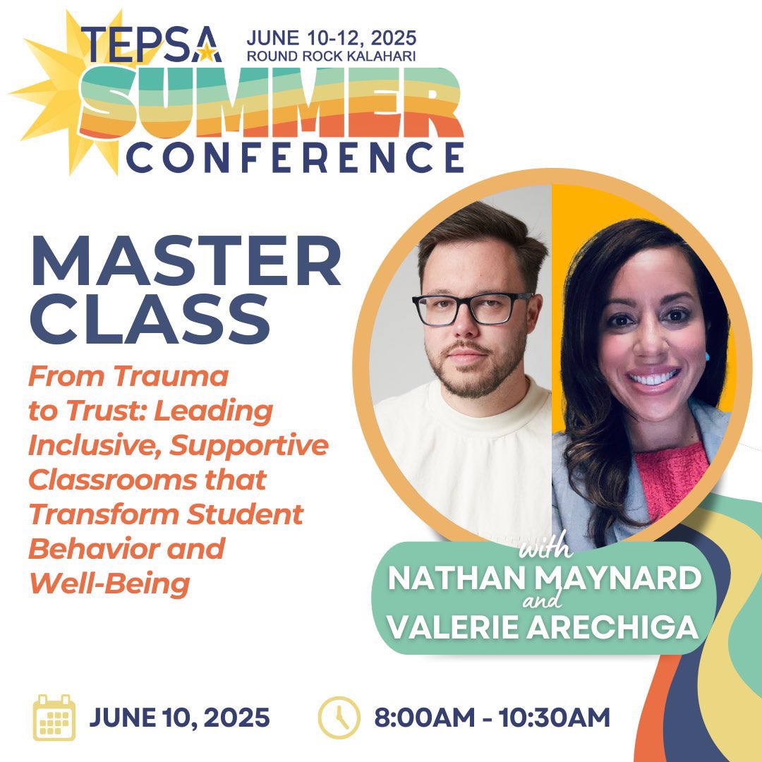 Annette Sanchez (@annette_mia) on Twitter photo Heading to From Trauma to Trust w/ <a href="/NmaynardEdu/">Nathan Maynard</a> + <a href="/ValerieArechiga/">Valerie Arechiga</a> at <a href="/TEPSAtalk/">TEPSA</a> — where we stop managing behavior and start transforming it. Let’s disrupt the norm + lead with HEART. #WeLeadTX Join me and register here : tepsa.org/summer-confere… Heading to From Trauma to Trust w/ <a href="/NmaynardEdu/">Nathan Maynard</a> + <a href="/ValerieArechiga/">Valerie Arechiga</a> at <a href="/TEPSAtalk/">TEPSA</a> — where we stop managing behavior and start transforming it. Let’s disrupt the norm + lead with HEART. #WeLeadTX Join me and register here : tepsa.org/summer-confere…