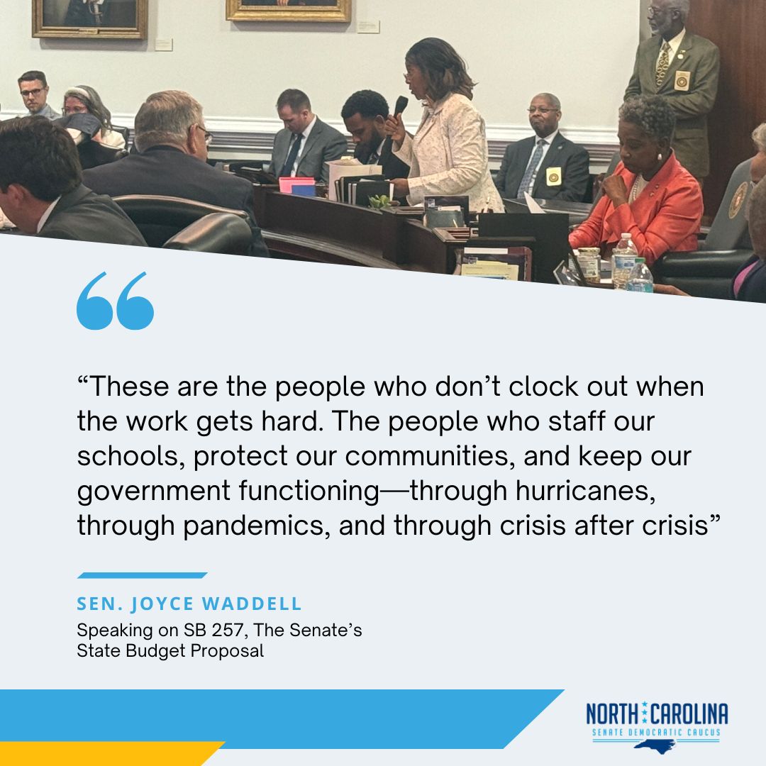 Sen. Waddell’s push for a stronger retiree COLAs and full LEO retirement after 25 years was just killed in the Senate. The least we can do for those who serve and protect our state is to make sure their service is rewarded. #ncpol
