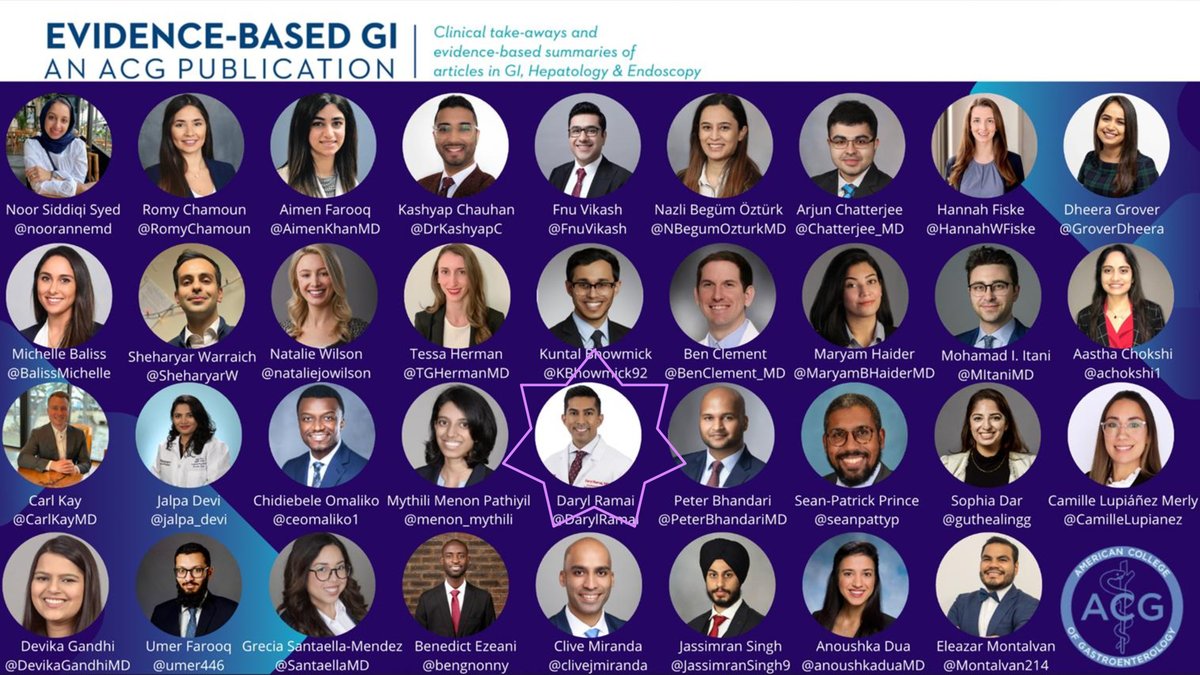Aastha Chokshi, MD (@achokshi1) on Twitter photo <a href="/ACG_EBGI/">Evidence-Based GI: An ACG Publication (EBGI)</a> <a href="/AmCollegeGastro/">ACG</a> <a href="/AmJGastro/">AJG - The American Journal of Gastroenterology</a> <a href="/AASLDtweets/">AASLD</a> <a href="/nicole_rich8/">Nicole Rich</a> <a href="/PhilipOkaforMD/">Philip Okafor</a> <a href="/MN_GIMD/">Mariam Naveed, MD</a> <a href="/AmyOxentenkoMD/">Amy Oxentenko MD</a> <a href="/AasmaShaukatMD/">Aasma Shaukat MD MPH</a> <a href="/drfolamay/">Fola May, MD PhD</a> <a href="/PascaleWhite1/">Pascale M. White, MD, MBA, MS, FACG</a> <a href="/FightCRC/">Fight Colorectal Cancer</a> <a href="/CCAlliance/">Colorectal Cancer Alliance</a> <a href="/CathyEngMD/">Dr. Cathy Eng</a> <a href="/petersliang/">Peter Liang, MD MPH</a> <a href="/drdooreck/">Brian Dooreck, MD</a> <a href="/drkevinewoods/">Kevin E. Woods, MD, MPH</a> <a href="/ShaziaMSiddique/">Shazia Siddique MD MS</a> <a href="/SenguptaNeil/">Neil Sengupta MD, FACG</a> <a href="/RobHuangMD/">Robert Huang</a> <a href="/AustinChiangMD/">Austin Chiang, MD MPH FASGE FACG</a> <a href="/averillguo/">Averill Guo</a> <a href="/AkwiAsombangMD/">Akwi Asombang MD MPH</a> <a href="/ThomasRungeMD/">Thomas Runge, MD MPH</a> <a href="/tberzin/">Tyler Berzin MD, FASGE</a> <a href="/vaibhav_manu/">Vaibhav Wadhwa</a> <a href="/JChristieMD/">Dr Jennifer Christie</a> <a href="/AdvaniRashmiMD/">Rashmi Advani, MD, ABOM</a> <a href="/TrieuMD/">Judy Trieu, MD, MPH</a> <a href="/LauraChiuMD/">Laura Chiu</a> <a href="/FineMDisso/">Sean Fine</a> <a href="/HealioGastro/">Healio Gastroenterology</a> <a href="/DVinsard/">Daniela Guerrero Vinsard MD</a> <a href="/JillGaidosMD/">Jill Gaidos, MD</a> <a href="/EBGIdoc/">Evidence-Based GI Doc</a> <a href="/RahulSDalalMD/">Rahul S. Dalal, MD, MPH</a> <a href="/AmyLightnerMD/">Amy Lee Lightner, MD</a> <a href="/dunleavy_katie/">Katie Dunleavy</a> <a href="/EmreGorgunMD/">Emre Gorgun</a> <a href="/ColonCancerFdn/">Colon Cancer Foundation</a> <a href="/BilalMohammadMD/">Mohammad Bilal, MD</a> <a href="/SandraQuezadaMD/">SandraQuezadaMD</a> <a href="/JosephHabibi_MD/">Joseph Sleiman, MD, FACP</a> <a href="/ryanungaro/">Ryan Ungaro MD MS</a> <a href="/DCharabaty/">Aline Charabaty, MD, FACG, AGAF</a> <a href="/MarylandGastro/">UMarylandGI</a> <a href="/drsethinyc/">Dr. Amrita Sethi</a> <a href="/GIDrDon/">Don Portocarrero</a> 8/8 Thank you & please check out <a href="/ACG_EBGI/">Evidence-Based GI: An ACG Publication (EBGI)</a> summaries @ gi.org/ebgi
Stay tuned for next week’s 🧵 “Combination Therapy as Primary Prophylaxis for High-Risk Esophageal Varices” w/ <a href="/DarylRamai/">Daryl Ramai, MD, MPH, MSc.</a> <a href="/ACG_EBGI/">Evidence-Based GI: An ACG Publication (EBGI)</a> <a href="/AmCollegeGastro/">ACG</a> <a href="/AmJGastro/">AJG - The American Journal of Gastroenterology</a> <a href="/AASLDtweets/">AASLD</a> <a href="/nicole_rich8/">Nicole Rich</a> <a href="/PhilipOkaforMD/">Philip Okafor</a> <a href="/MN_GIMD/">Mariam Naveed, MD</a> <a href="/AmyOxentenkoMD/">Amy Oxentenko MD</a> <a href="/AasmaShaukatMD/">Aasma Shaukat MD MPH</a> <a href="/drfolamay/">Fola May, MD PhD</a> <a href="/PascaleWhite1/">Pascale M. White, MD, MBA, MS, FACG</a> <a href="/FightCRC/">Fight Colorectal Cancer</a> <a href="/CCAlliance/">Colorectal Cancer Alliance</a> <a href="/CathyEngMD/">Dr. Cathy Eng</a> <a href="/petersliang/">Peter Liang, MD MPH</a> <a href="/drdooreck/">Brian Dooreck, MD</a> <a href="/drkevinewoods/">Kevin E. Woods, MD, MPH</a> <a href="/ShaziaMSiddique/">Shazia Siddique MD MS</a> <a href="/SenguptaNeil/">Neil Sengupta MD, FACG</a> <a href="/RobHuangMD/">Robert Huang</a> <a href="/AustinChiangMD/">Austin Chiang, MD MPH FASGE FACG</a> <a href="/averillguo/">Averill Guo</a> <a href="/AkwiAsombangMD/">Akwi Asombang MD MPH</a> <a href="/ThomasRungeMD/">Thomas Runge, MD MPH</a> <a href="/tberzin/">Tyler Berzin MD, FASGE</a> <a href="/vaibhav_manu/">Vaibhav Wadhwa</a> <a href="/JChristieMD/">Dr Jennifer Christie</a> <a href="/AdvaniRashmiMD/">Rashmi Advani, MD, ABOM</a> <a href="/TrieuMD/">Judy Trieu, MD, MPH</a> <a href="/LauraChiuMD/">Laura Chiu</a> <a href="/FineMDisso/">Sean Fine</a> <a href="/HealioGastro/">Healio Gastroenterology</a> <a href="/DVinsard/">Daniela Guerrero Vinsard MD</a> <a href="/JillGaidosMD/">Jill Gaidos, MD</a> <a href="/EBGIdoc/">Evidence-Based GI Doc</a> <a href="/RahulSDalalMD/">Rahul S. Dalal, MD, MPH</a> <a href="/AmyLightnerMD/">Amy Lee Lightner, MD</a> <a href="/dunleavy_katie/">Katie Dunleavy</a> <a href="/EmreGorgunMD/">Emre Gorgun</a> <a href="/ColonCancerFdn/">Colon Cancer Foundation</a> <a href="/BilalMohammadMD/">Mohammad Bilal, MD</a> <a href="/SandraQuezadaMD/">SandraQuezadaMD</a> <a href="/JosephHabibi_MD/">Joseph Sleiman, MD, FACP</a> <a href="/ryanungaro/">Ryan Ungaro MD MS</a> <a href="/DCharabaty/">Aline Charabaty, MD, FACG, AGAF</a> <a href="/MarylandGastro/">UMarylandGI</a> <a href="/drsethinyc/">Dr. Amrita Sethi</a> <a href="/GIDrDon/">Don Portocarrero</a> 8/8 Thank you & please check out <a href="/ACG_EBGI/">Evidence-Based GI: An ACG Publication (EBGI)</a> summaries @ gi.org/ebgi
Stay tuned for next week’s 🧵 “Combination Therapy as Primary Prophylaxis for High-Risk Esophageal Varices” w/ <a href="/DarylRamai/">Daryl Ramai, MD, MPH, MSc.</a>