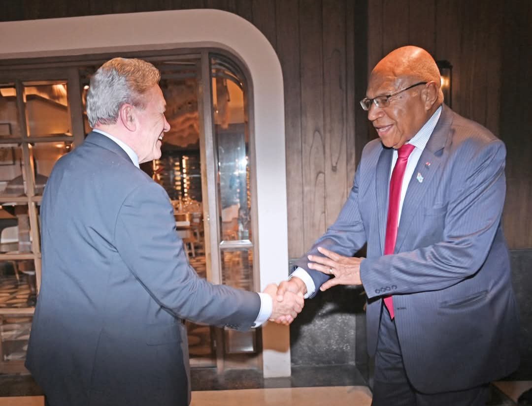 Fiji Ministry of Foreign Affairs (@fiji_mofa) on Twitter photo Prime Minister Hon.<a href="/slrabuka/">Prime Minister Sitiveni Rabuka</a> met with New Zealandโs Deputy Prime Minister, the Right Hon. Winston Peters in Nadi, Fiji this week. The meeting underscored Fiji-NZ commitment to advance cooperation in: ๐ซ๐ฏ๐ค๐ณ๐ฟ
โ
๏ธeconomy, trade & tourism
โ
๏ธdefence and security
โ
๏ธlabour mobility Prime Minister Hon.<a href="/slrabuka/">Prime Minister Sitiveni Rabuka</a> met with New Zealandโs Deputy Prime Minister, the Right Hon. Winston Peters in Nadi, Fiji this week. The meeting underscored Fiji-NZ commitment to advance cooperation in: ๐ซ๐ฏ๐ค๐ณ๐ฟ
โ
๏ธeconomy, trade & tourism
โ
๏ธdefence and security
โ
๏ธlabour mobility