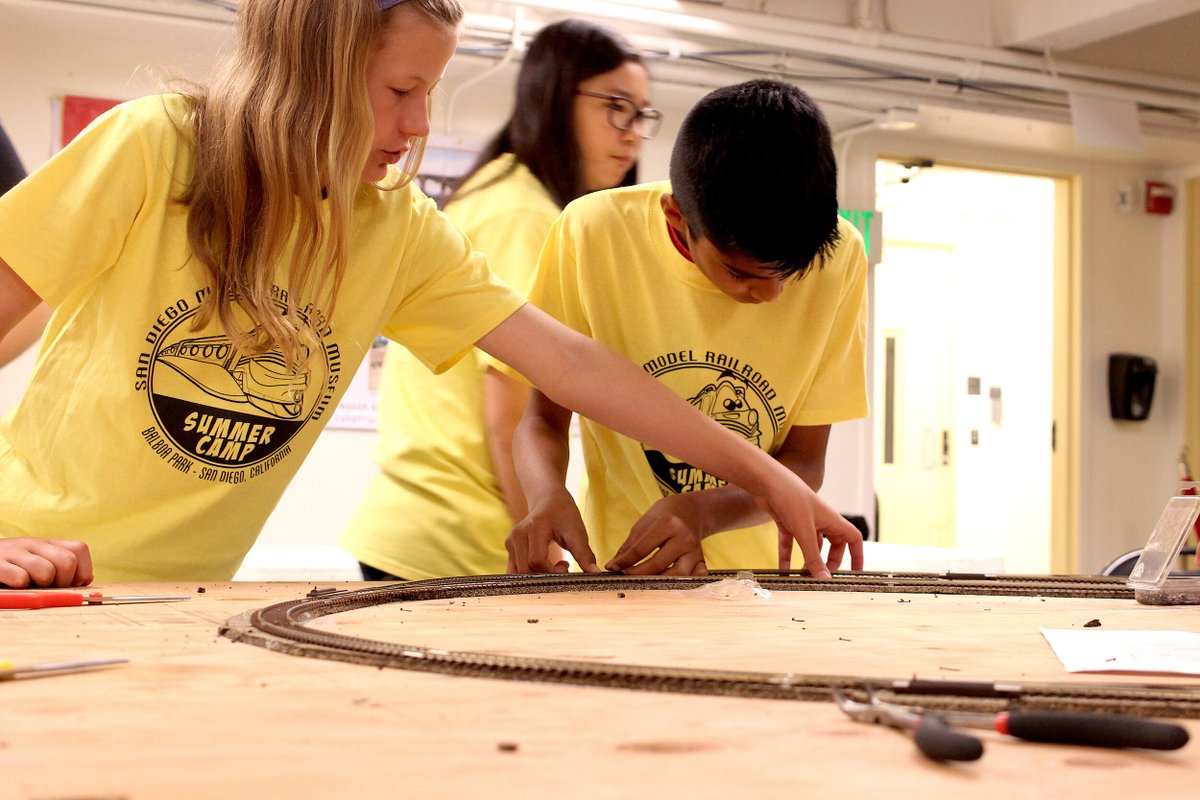 There are still limited spots available for our model railroading summer camps! Your camper will learn the basics of building a model railroad with our team of enthusiastic educators. 

sdmrm.org/summer-camps