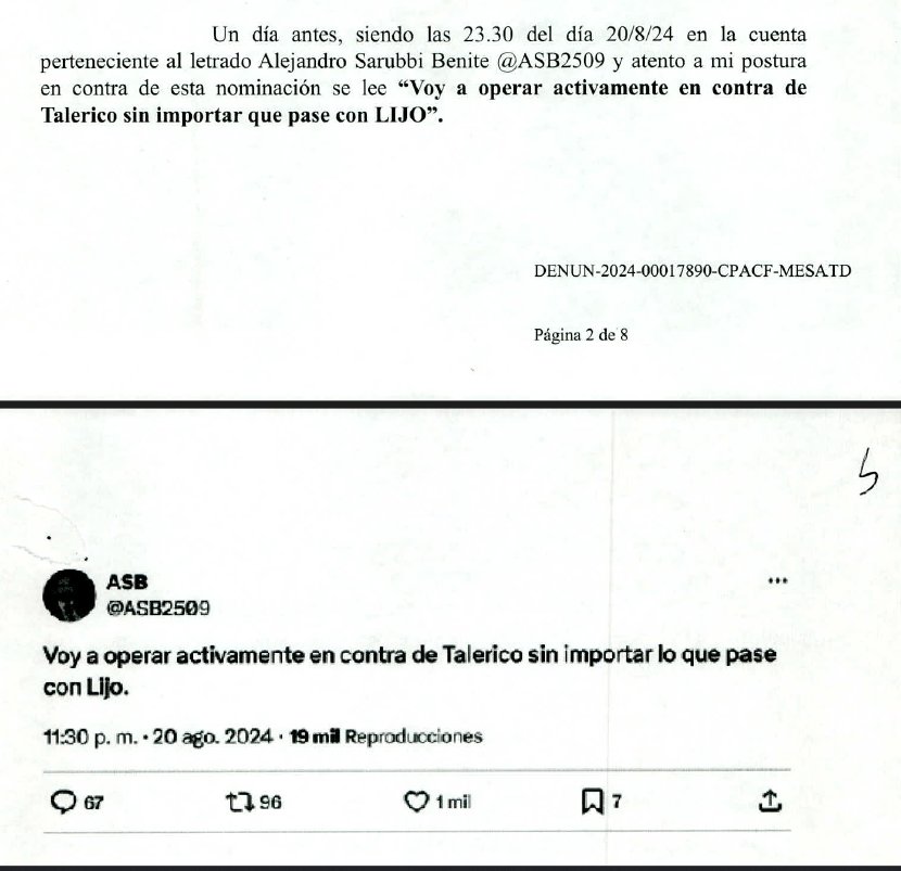 BasesInfo's tweet photo. 🔵 FUERTE DENUNCIA CONTRA SARUBBI

La abogada @eugetale denunció al abogado Alejandro Sarubbi por sus constantes agresiones contra su persona. https://t.co/NIMuyCUhCP