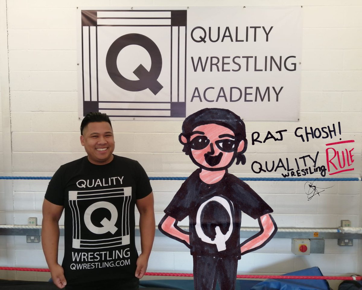 Thanks to #QUALITY <a href="/QWrestling1/">Quality Wrestling</a> #qualitywrestling junior, Stanley, for the great drawing of me, superimposed onto the qwrestling.com photo copied from by <a href="/phixpix/">Arthur</a>

#thesearethedays #qwrestling #QWA #Wrestling #britwres #britwrestling #ProWrestling #ProWrestlingTraining