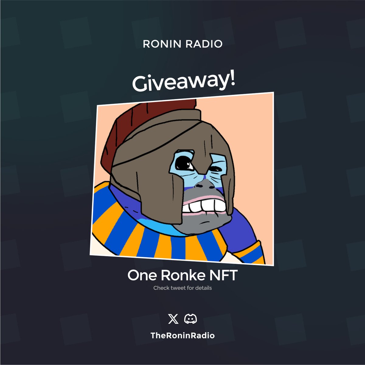 RoninRadio (@theroninradio) on Twitter photo Who's gonna be the lucky owner of this Ronke?!
You stand a chance to win this Ronke in 3 easy steps:
▫️Follow <a href="/TheRoninRadio/">RoninRadio</a>
▫️Retweet this X post - x.com/TheRoninRadio/…
▫️Subscribe to our YouTube Channel and reply with a screenshot. youtube.com/watch?v=fpz4b4…
Winner Who's gonna be the lucky owner of this Ronke?!
You stand a chance to win this Ronke in 3 easy steps:
▫️Follow <a href="/TheRoninRadio/">RoninRadio</a>
▫️Retweet this X post - x.com/TheRoninRadio/…
▫️Subscribe to our YouTube Channel and reply with a screenshot. youtube.com/watch?v=fpz4b4…
Winner