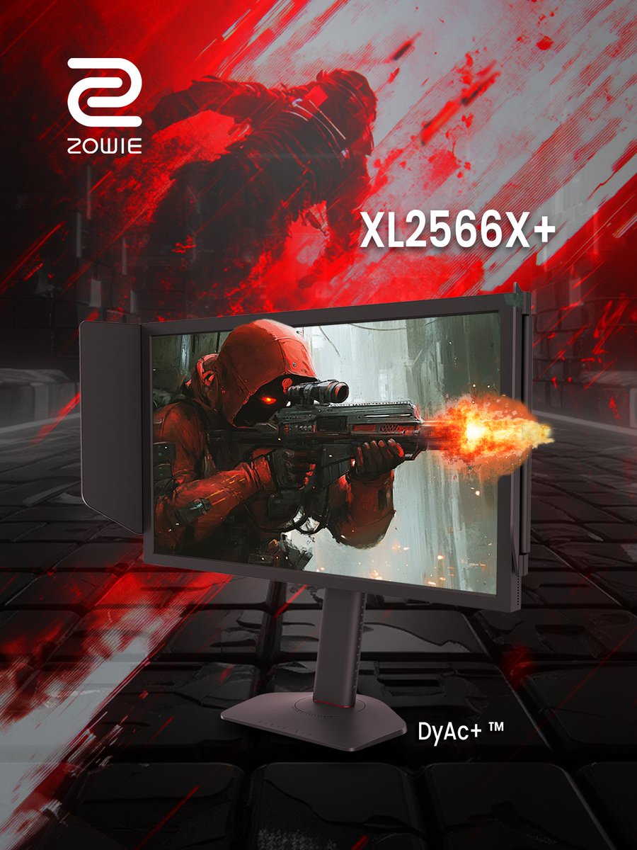 DyAc⁺™: Precisión que define partidas
Cuando cada disparo cuenta, la claridad lo es todo, haciendo que cada ráfaga sea más estable y cada disparo más preciso. Apunta mejor, controla el retroceso y gana con ventaja.
#ZOWIE #XL2566X #DyAcPlus
