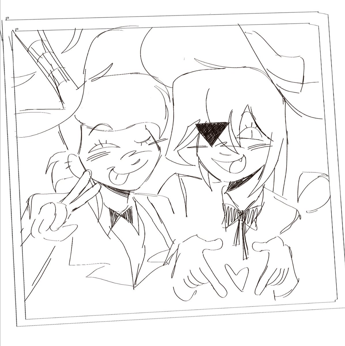 super_skittlez_'s tweet photo. me and yeahbunnyball's bills!!! ٩(ര̀ᴗര́)
they think theyre soooo cooool 🙄🙄
#billcipher #bellecipher #art https://t.co/MFsuum4uwl