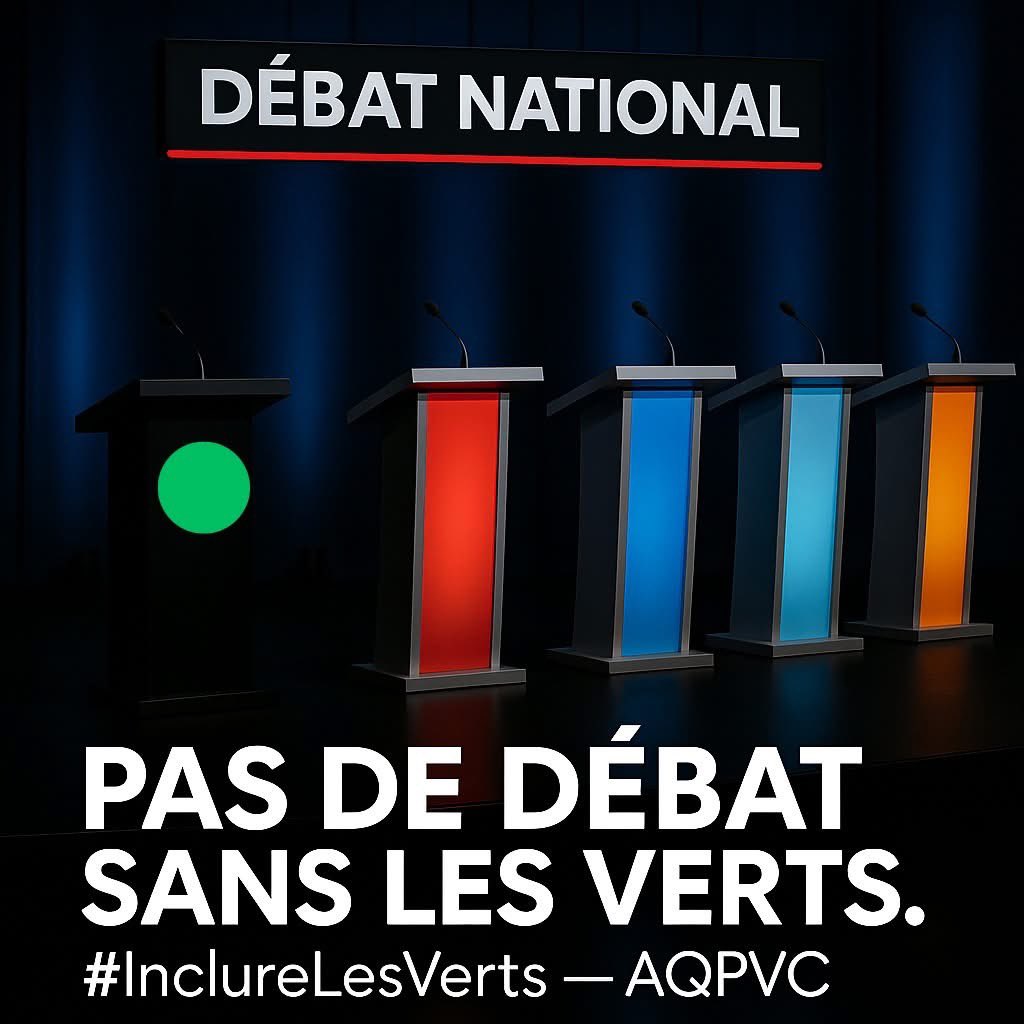 Mark Carney won't face Quebecers on TVA — but he's fine joining national debates where the Greens are excluded?
 That’s not leadership. That’s hypocrisy.
 🧵👇 #GreenVoicesMatter