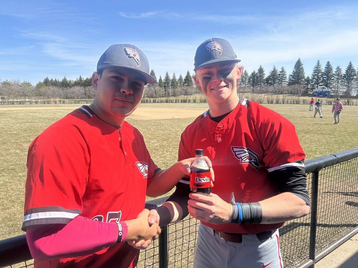 No caption needed <a href="/DevinMG07/">Devin Gutierrez</a> &amp; <a href="/wilambrose06/">Will Ambrose</a> <a href="/ATCCBaseball/">Alexandria College Legends Baseball</a>