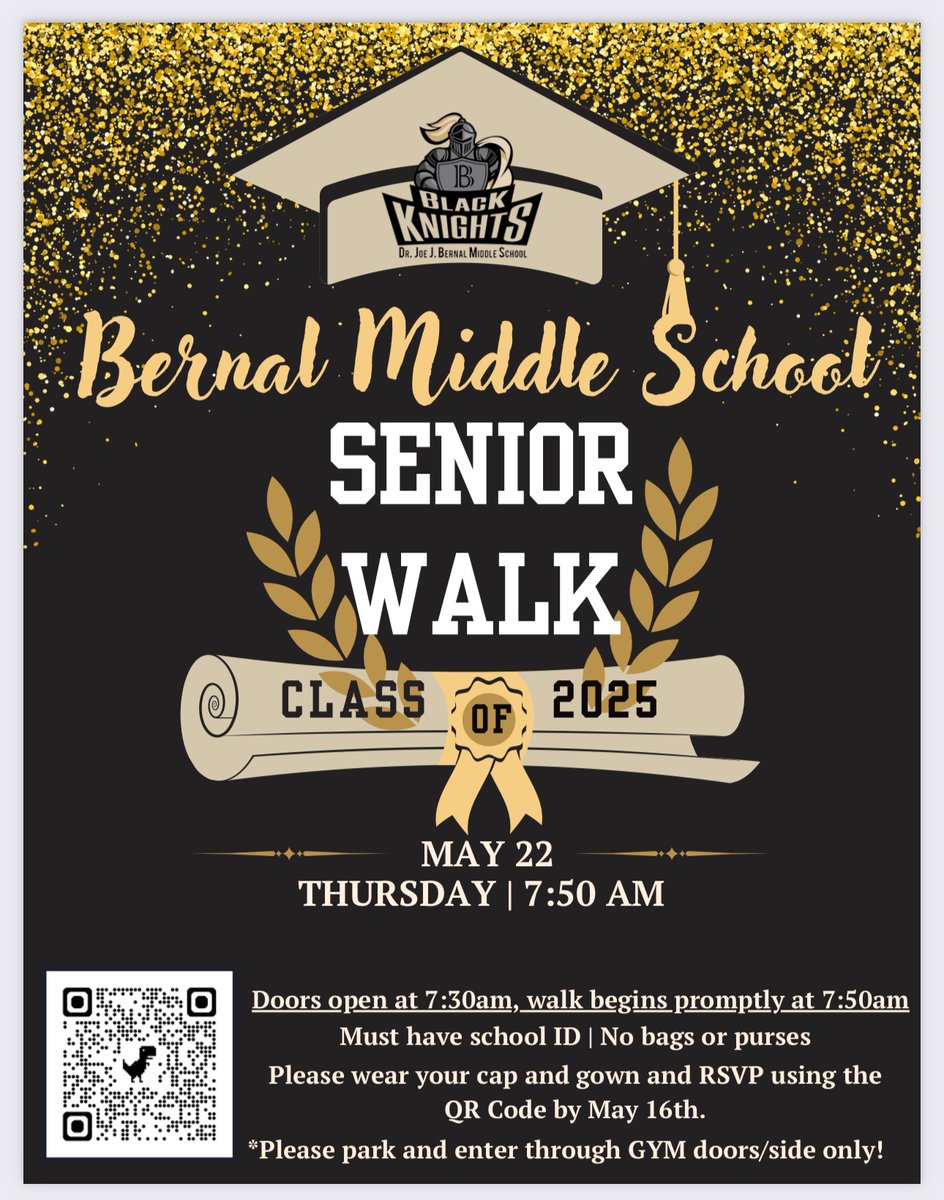 NISDBernalCounseling (@bernalcounselor) on Twitter photo We’re happy to be hosting a #SeniorWalk for our #C/O2025 former Bernal students! Please register using the QR code on the flyer. <a href="/NISDHarlan/">Harlan High School</a> <a href="/NISDBrennan/">Brennan High School</a> <a href="/NISDHCHS/">NISD Health Careers</a> <a href="/NISDComArts/">CommunicationsArtsHS</a> <a href="/NISDCASTTeach/">NISD CAST Teach High School</a> <a href="/NISDJaySEA/">John Jay SEA</a> <a href="/nisd_nsite/">nisd_nsite</a> <a href="/NISDMarshallLMS/">Marshall Law and Medical Services</a> <a href="/NISDCCA/">CCA High School</a> <a href="/NISDOConnorHS/">O'Connor High School</a> We’re happy to be hosting a #SeniorWalk for our #C/O2025 former Bernal students! Please register using the QR code on the flyer. <a href="/NISDHarlan/">Harlan High School</a> <a href="/NISDBrennan/">Brennan High School</a> <a href="/NISDHCHS/">NISD Health Careers</a> <a href="/NISDComArts/">CommunicationsArtsHS</a> <a href="/NISDCASTTeach/">NISD CAST Teach High School</a> <a href="/NISDJaySEA/">John Jay SEA</a> <a href="/nisd_nsite/">nisd_nsite</a> <a href="/NISDMarshallLMS/">Marshall Law and Medical Services</a> <a href="/NISDCCA/">CCA High School</a> <a href="/NISDOConnorHS/">O'Connor High School</a>