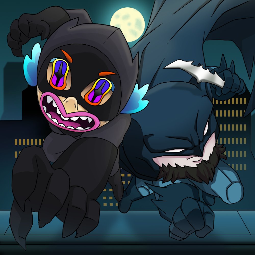 Cat woman, the Hungry Babe with claws of charm, teams up with <a href="/BRKTgg/">BRKT 👑</a>  Batman, the brooding knight reborn, to dominate the world—with fierce heroism 👅🦸

Together, they rise as an unstoppable force, turning chaos into legend and friendship into power ☄️