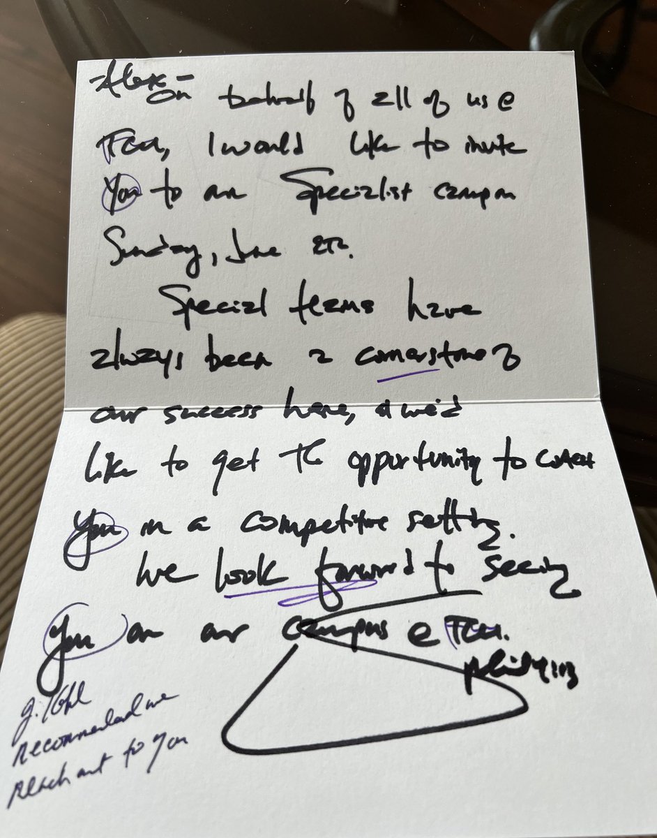 AlexGlinLS's tweet image. Thank you to @MTommerdahl and @TCUFootball for the letter and an invitation to the TCU Specialist Camp!
@centurions_fb @KohlsSnapping