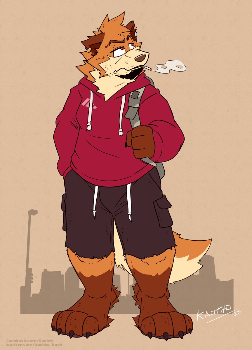 Hi guys 👋!
I made a drawing of Kaohto and I'm sharing it with you 😉🦊🐻!

Greetings!