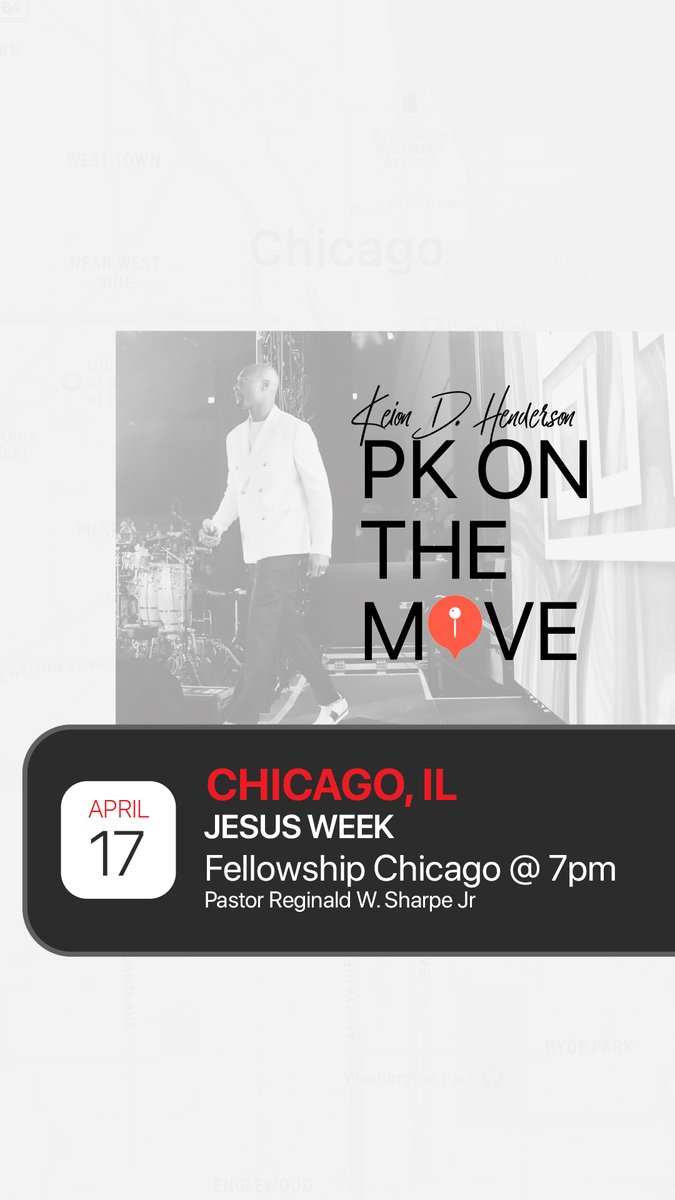 PastorKeion's tweet photo. Chicago—I'm on the way! ✈️ Catch me at @FellowshipChi for Jesus Week with my brother Reginald Sharpe Jr. I’ve got a word that’s been stirring—tonight, we go up! 🔥
📍 7 PM — Be in the room.
#PKonTheMove #JesusWeek #FellowshipChicago #KeionHenderson #Chicago https://t.co/ws6HqxI6rT