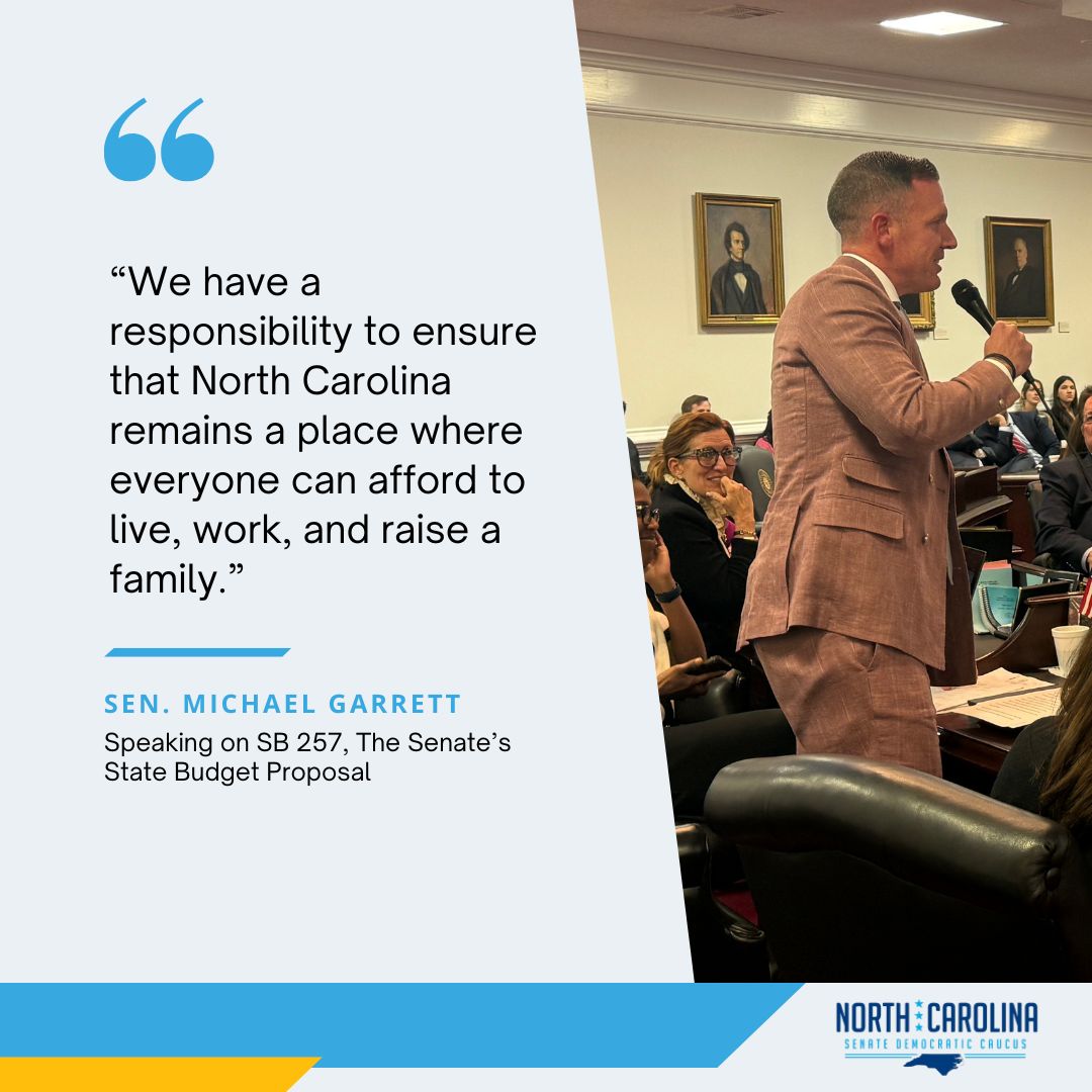 NC Senate Democrats (@ncsenatedems) on Twitter photo By rejecting Senator <a href="/MichaelKGarrett/">Sen. Michael Garrett</a>'s proposal for small business support and housing solutions, Republicans just sent a clear message that they don’t care about families finding a place to call home in NC. #ncpol By rejecting Senator <a href="/MichaelKGarrett/">Sen. Michael Garrett</a>'s proposal for small business support and housing solutions, Republicans just sent a clear message that they don’t care about families finding a place to call home in NC. #ncpol