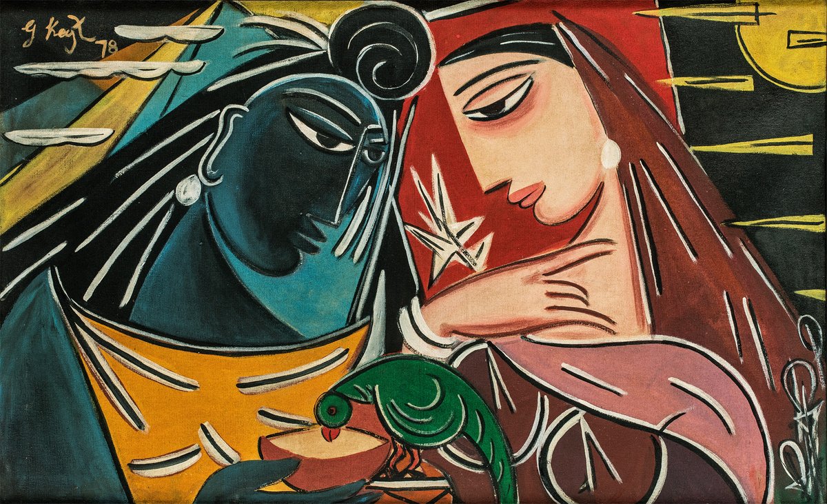 NathanFrancis__'s tweet photo. 🎨 #GeorgeKeyt, Sri Lankan painter, was #BOTD 17 April 1901. #Art #Painting https://t.co/UbBPdj5wl7