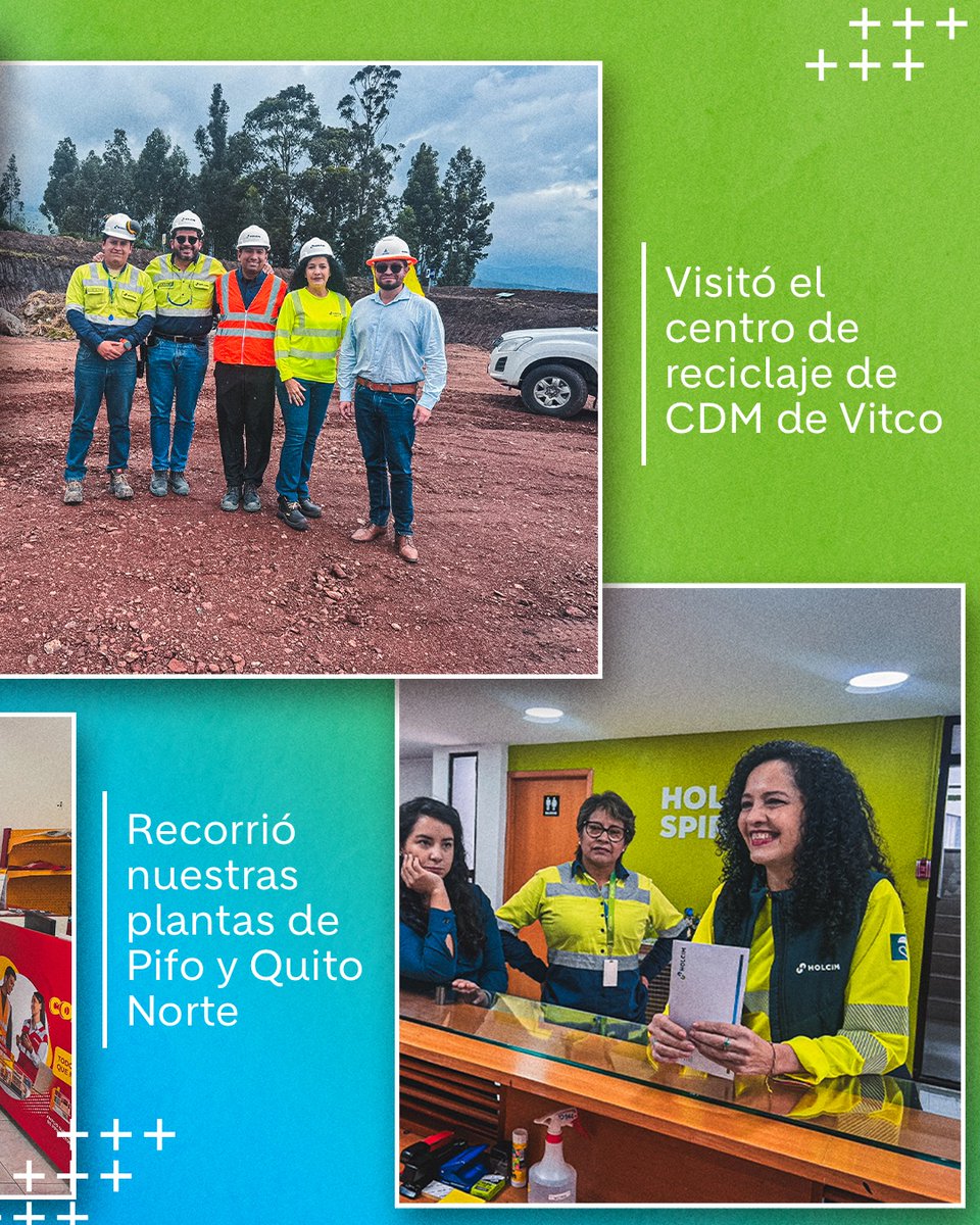 HolcimEcuador's tweet image. Desde visitas a plantas y franquicias hasta espacios de diálogo e inspiración como el podcast de Constructores Positivos, cada encuentro refuerza nuestro propósito: construir progreso para las personas y el planeta.

#LiderazgoConPropósito #ConstruyendoProgreso #HolcimEcuador