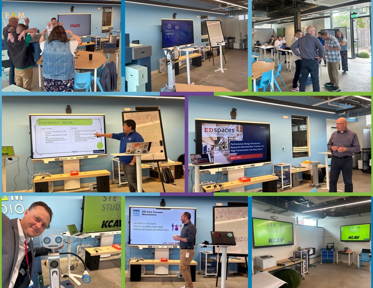 KCAVsolutions's tweet photo. 🚀 Big thanks to everyone who joined us for the STEAM Studio Open House at Multistudio in KCMO! In partnership with Muzo + SMART, KCAV helped create a flexible, tech-forward space that supports all learners. The future of learning is here! 💡🎓 #STEAMEducation #EdTech #KCAV https://t.co/NSda48GVDk