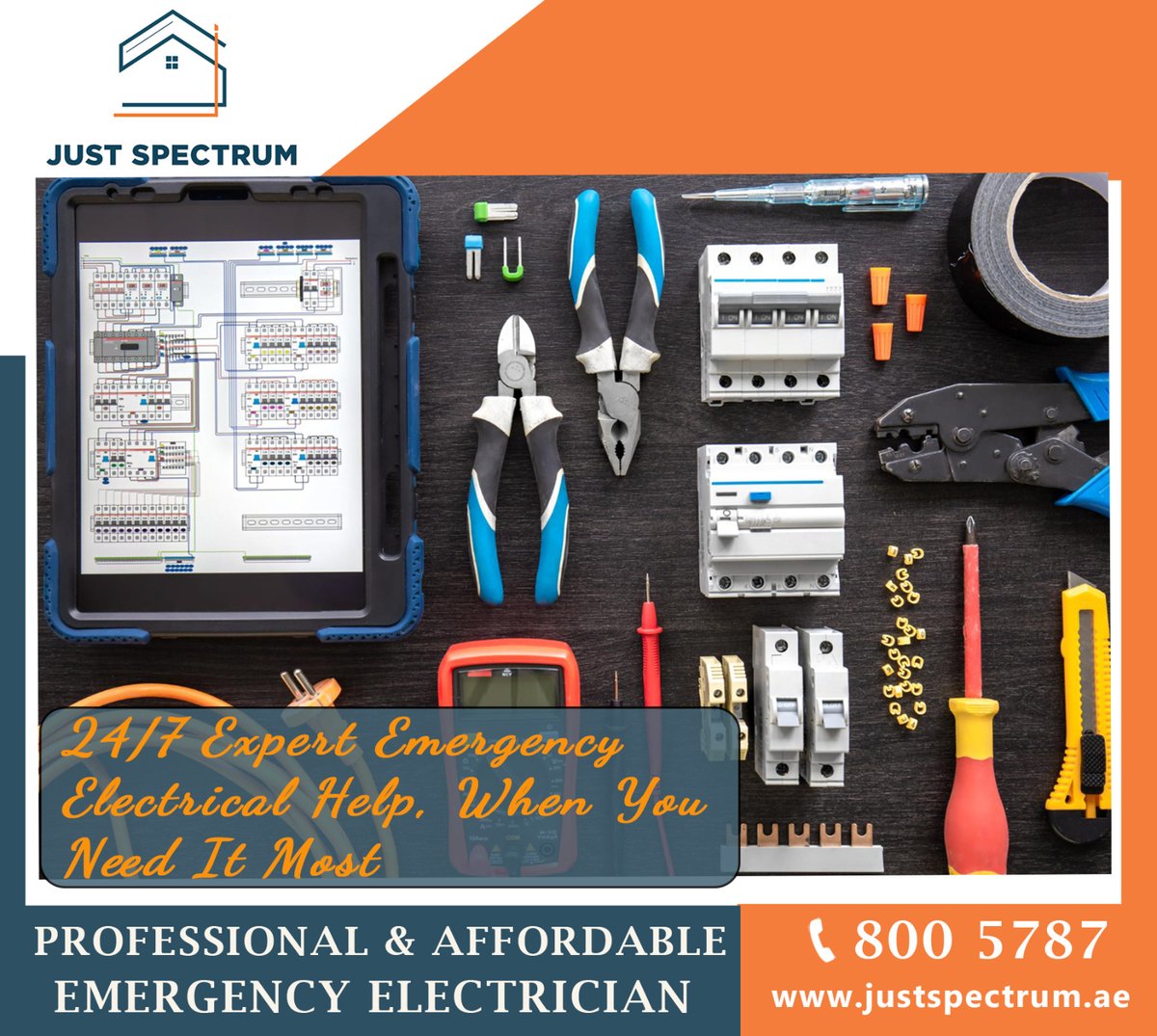 AeJustspectrum's tweet photo. When #electrical issues strike #unexpectedly, you need fast, reliable help — and that's exactly what our expert emergency #electricians in #dubai deliver. Available 24/7, our licensed #professionals are equipped to handle power outages.
https://t.co/DDYIyHDCWh https://t.co/W4t59oYAUc