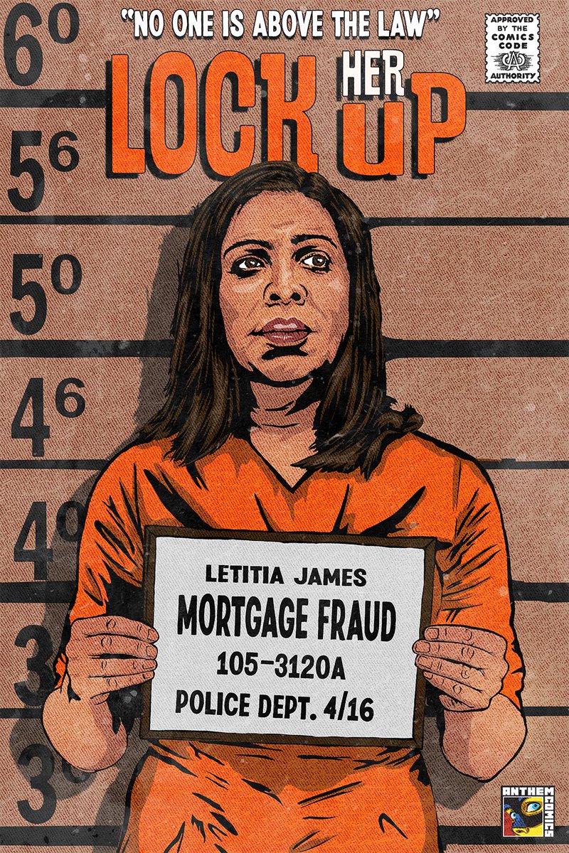 Letitia’s career is as legit as a vegan wearing leather shoes. #LockHerUp #LetitiaJames