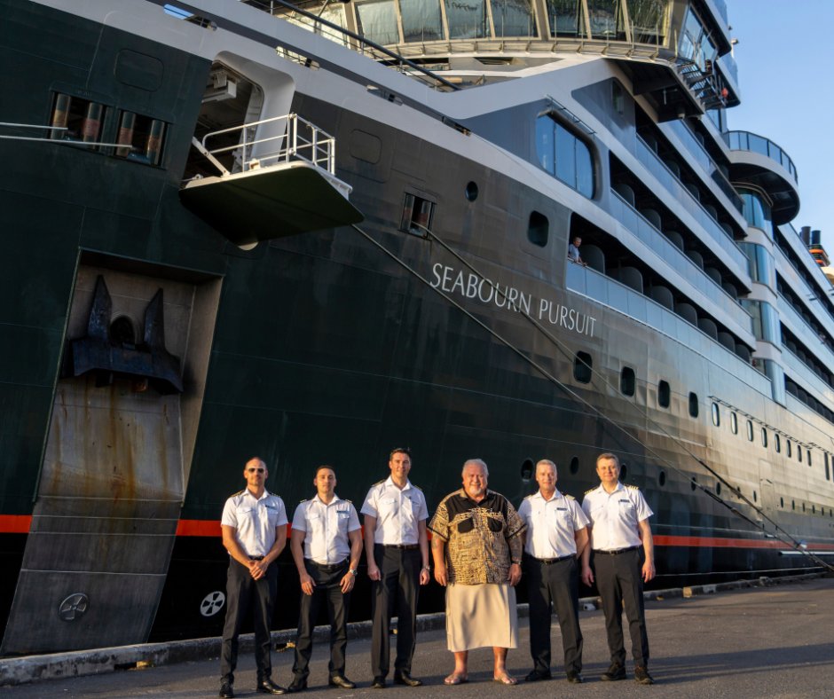 SeabournCruise's tweet image. Last week, we had the pleasure of welcoming French Polynesia President Moetai Brotherson on board Seabourn Pursuit.
French Polynesia is an incredible part of Seabourn’s expedition program, and we look forward to deepening our connection to this remarkable region and its people.