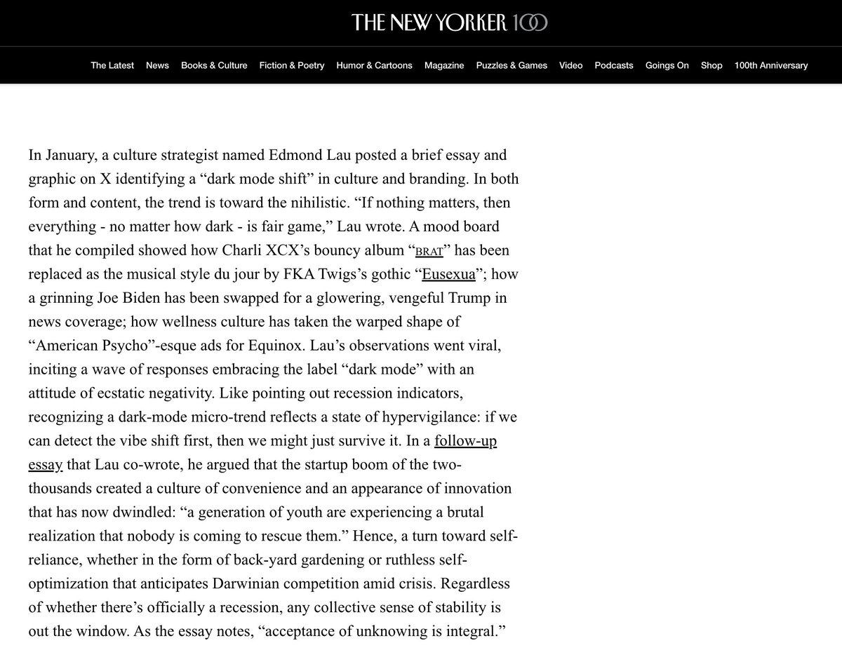 I may not be a New Yorker, but I'm now quoted in the New Yorker! Thanks <a href="/chaykak/">Kyle Chayka</a>.