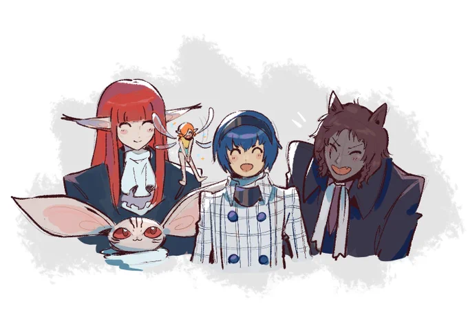 finished metaphor some days ago and I wanted to doodle my party I love them so much 