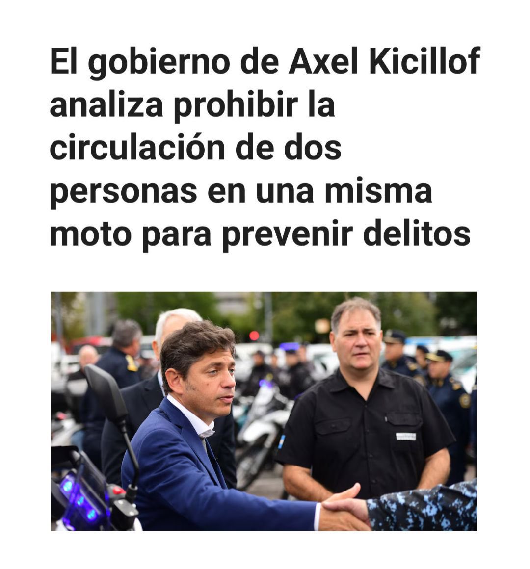 m_cuneolibarona's tweet image. Mientras Kicillof propone leyes como esta que solo generan más trabas a los trabajadores, nosotros impulsamos una reforma del Código Penal con penas de hasta 20 años para los motochorros.
La única forma de terminar con el delito es ser implacables con los delincuentes.