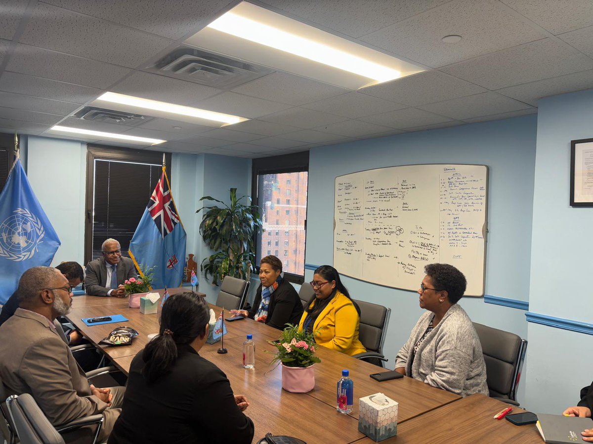 Fiji at the UN🇫🇯 (@fijimissionun) on Twitter photo BBNJ Prep Com I (entry into force) Capital delegates paid a courtesy on HE <a href="/AFTarakinikini/">Ambassador Filipo Tarakinikini</a>, provided an update on the ongoing BBNJ ratification consultations in Capital and the plans for the two weeks intergovernmental process in NY <a href="/HighSeasAllianc/">High Seas Alliance</a>; guidance and advise were BBNJ Prep Com I (entry into force) Capital delegates paid a courtesy on HE <a href="/AFTarakinikini/">Ambassador Filipo Tarakinikini</a>, provided an update on the ongoing BBNJ ratification consultations in Capital and the plans for the two weeks intergovernmental process in NY <a href="/HighSeasAllianc/">High Seas Alliance</a>; guidance and advise were