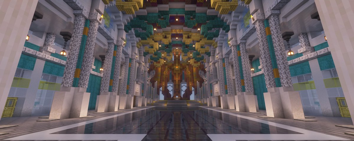 also did a throne &amp; ball room in the palazzo (king &amp; queen sit in the phoenix wings it's pretty cool) 
_________________
#minecraft
#minecraftbuilds
#minecraftart