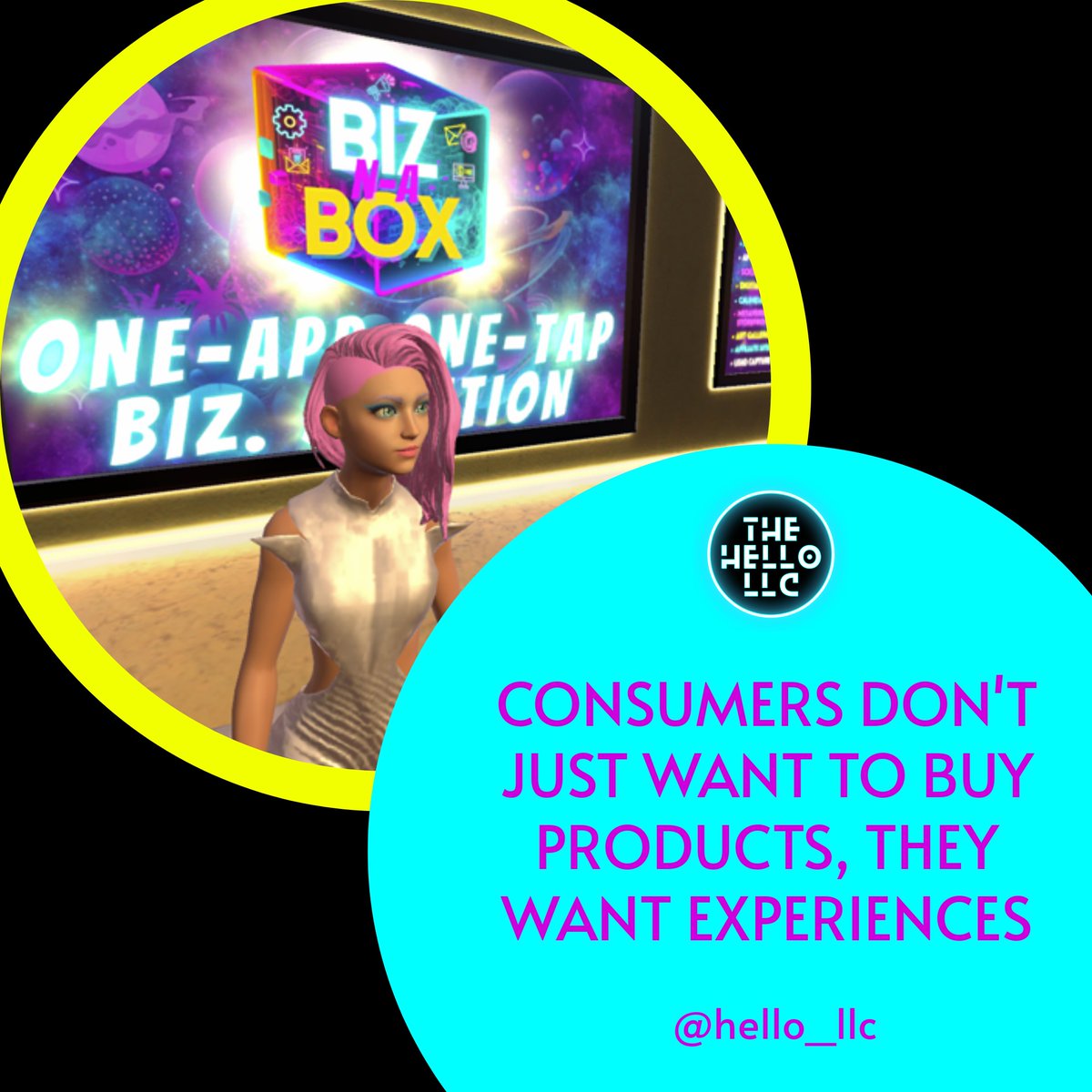 llc_hello's tweet image. ✨ Consumers Don’t Just Want Products… They Want EXPERIENCES.

📊 Fact #1: 73% of consumers say customer experience is the #1 factor they consider when making a purchase.

#TheHelloLLC #MetaverseMarketing #BrandExperiences #VirtualRetail #CustomerEngagement