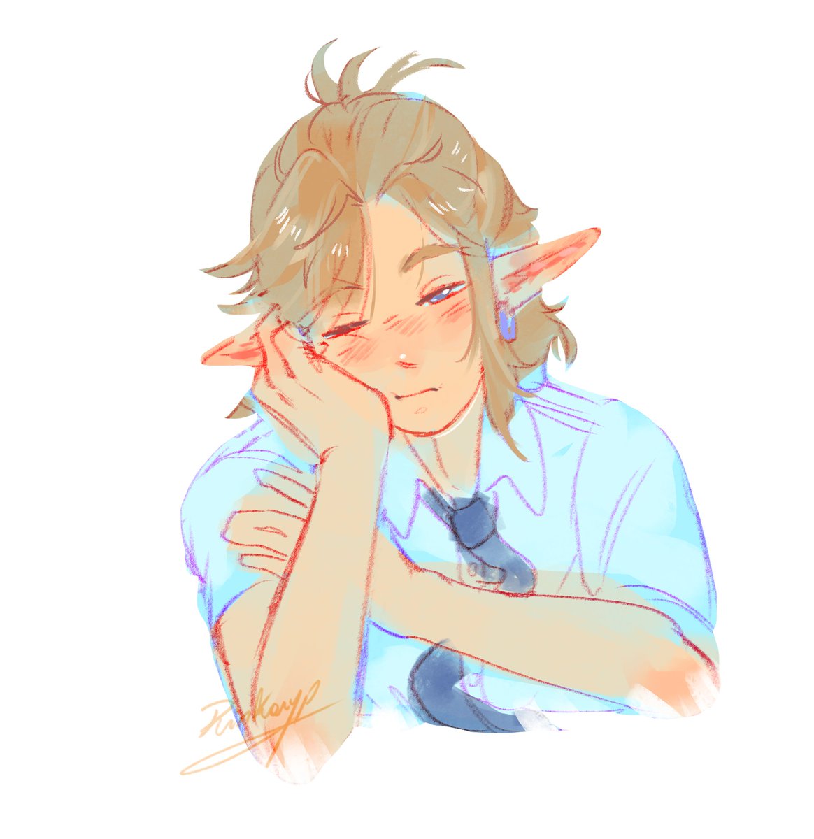 Quick sketch cuz I've not had the time to draw something more personal 🥹 
#zelda #zelink