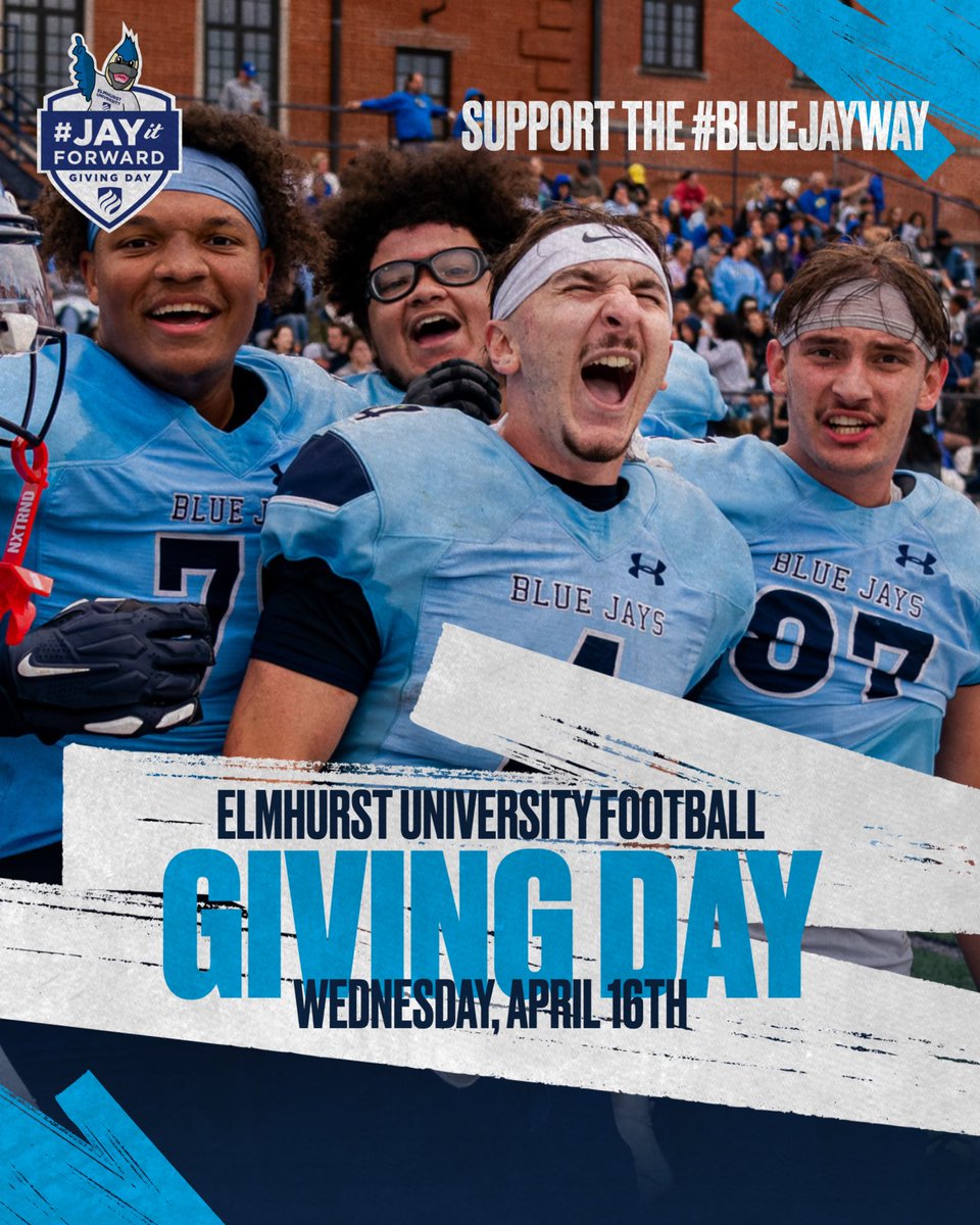 ElmhurstU_FB's tweet photo. It’s a great day to be a Jay and #JayItForward!
#TheBlueJayWay
https://t.co/n9JaLQPr7f https://t.co/nNmhOTLDyh