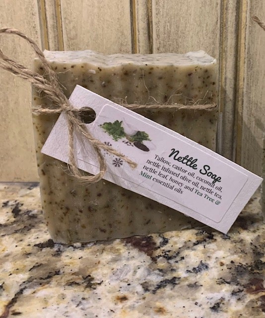Featured soap from my sister Sarah. 6 pack, or mix + match different scents. 58,000 sats shipping included. DM me. Nettle Soap
Made with Mint and Tea Tree essential oils. This gentle soap is great for skin issues such as eczema and acne.