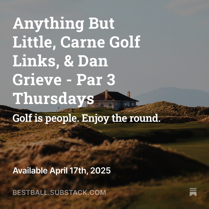 BestBall (@golfbestball) on Twitter photo ⛳️ Looking for a quick, fun, and thoughtful golf read that fits perfectly between your morning coffee and your first tee time?
It’s the best 3-minute read in golf.
This week:
📺 <a href="/LandmandG/">LandmandGC</a>
⛳ <a href="/CarneGolfLinks/">CARNE GOLF LINKS</a>
🏌️♂️ <a href="/dangrieveg_d402/">dangrievegolf</a>
📩 Subscribe now at ⛳️ Looking for a quick, fun, and thoughtful golf read that fits perfectly between your morning coffee and your first tee time?
It’s the best 3-minute read in golf.
This week:
📺 <a href="/LandmandG/">LandmandGC</a>
⛳ <a href="/CarneGolfLinks/">CARNE GOLF LINKS</a>
🏌️♂️ <a href="/dangrieveg_d402/">dangrievegolf</a>
📩 Subscribe now at