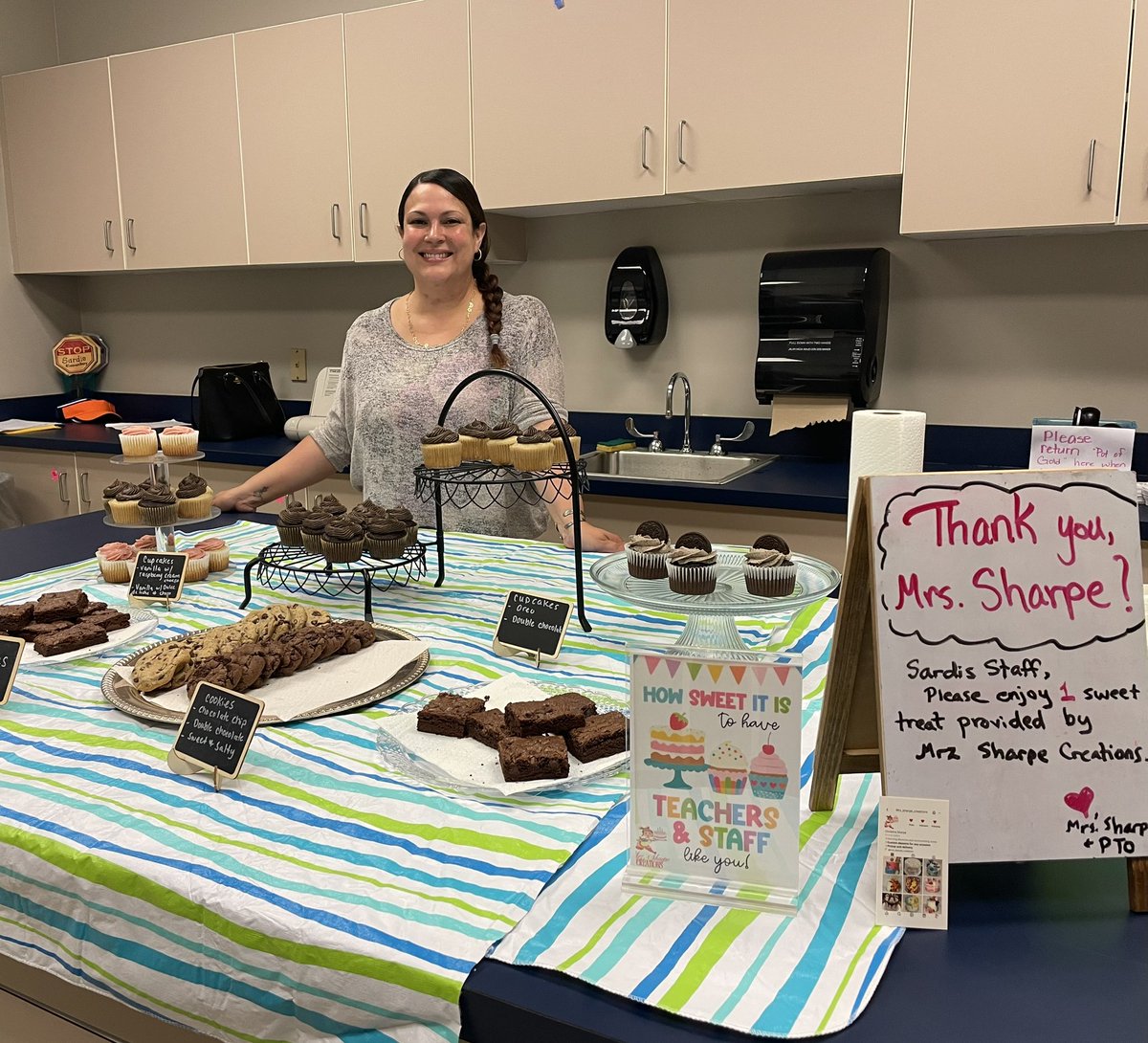 Sardis Elementary School (@sardisesnc) on Twitter photo A BIG thank you to Mrs. Sharpe for baking and bringing treats for staff today!! ๐ช๐ง We are so appreciative of her and how she cares for our teachers. ๐ฉท <a href="/kellylmarks54/">Kelly Frycz</a> <a href="/AGHoulihan/">Andrew G. Houlihan</a> <a href="/UCPSNC/">Union County Public Schools</a> <a href="/boatcandice/">Candice Boatright</a> A BIG thank you to Mrs. Sharpe for baking and bringing treats for staff today!! ๐ช๐ง We are so appreciative of her and how she cares for our teachers. ๐ฉท <a href="/kellylmarks54/">Kelly Frycz</a> <a href="/AGHoulihan/">Andrew G. Houlihan</a> <a href="/UCPSNC/">Union County Public Schools</a> <a href="/boatcandice/">Candice Boatright</a>