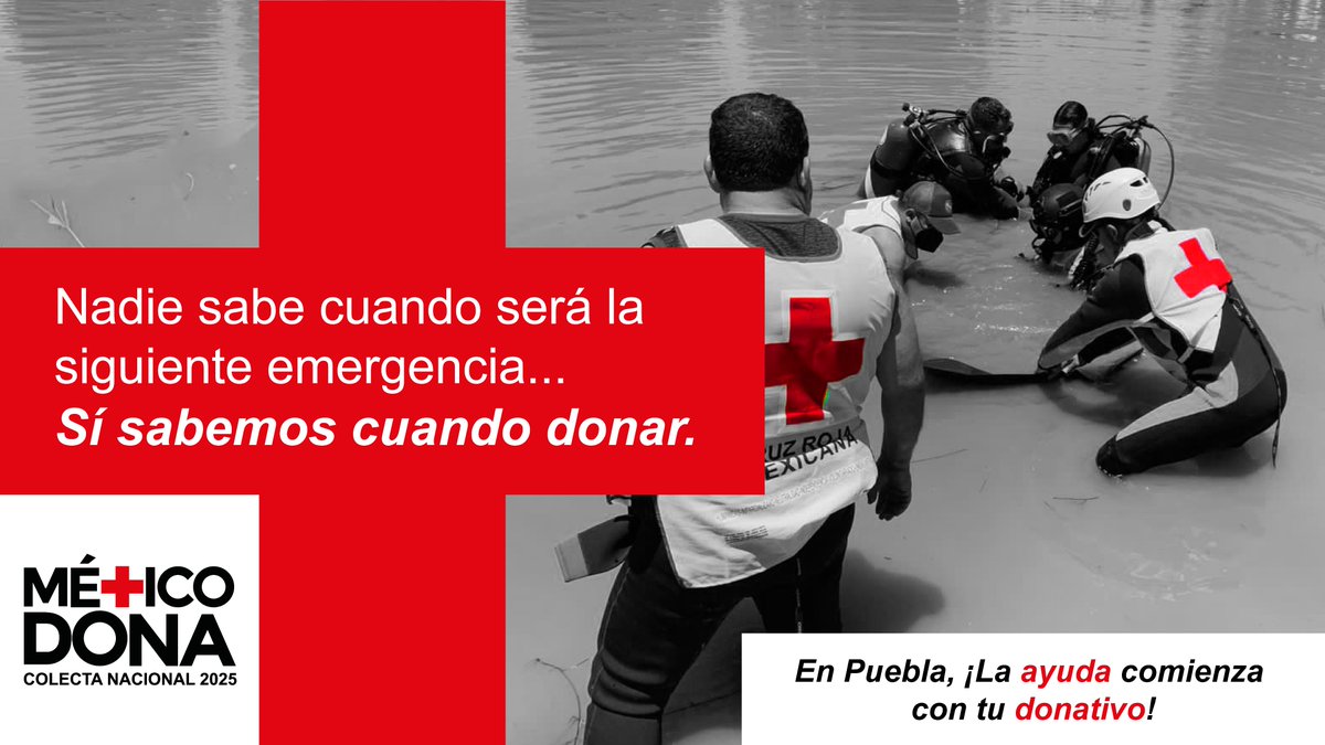 No sabemos cuando habrá una emergencia, pero sí cuando podemos hacer la diferencia. ❤

👉 Dona hoy en cruzrojapuebla.org y súmate a la #ColectaNacional 2025. 

Porque cuando #MéxicoDona, ¡la ayuda se multiplica! 🫶
