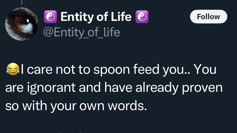 All I asked for was proof of chemtrails, so obviously an immediate block 🤣