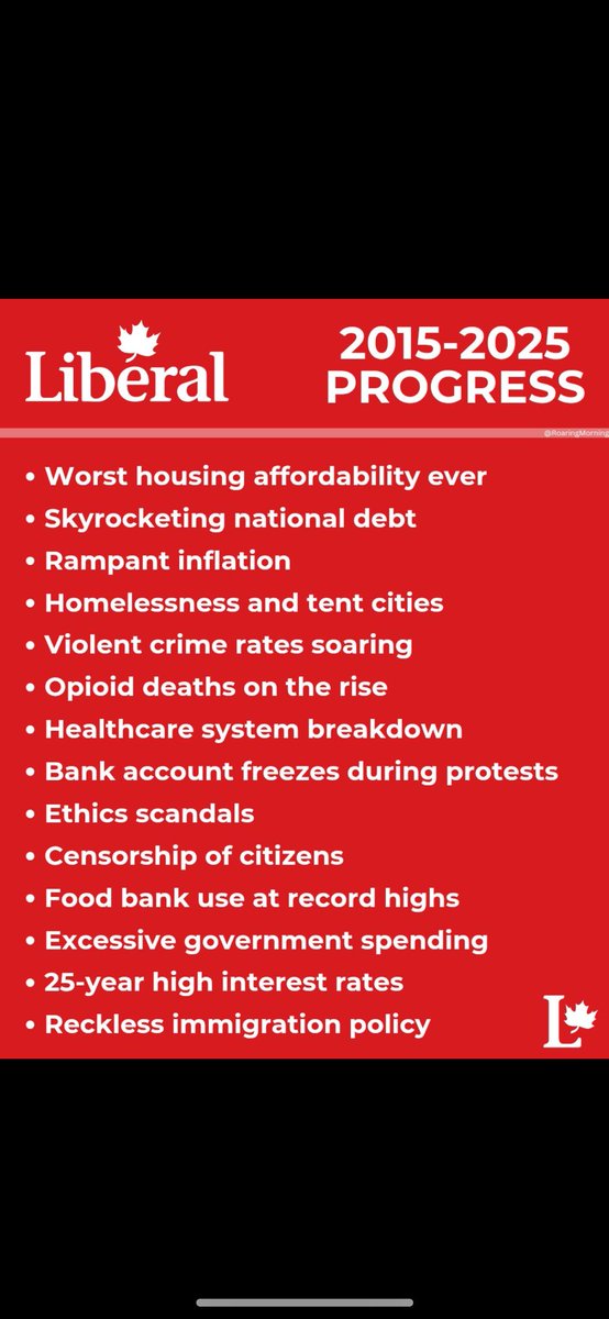 hurrdeep's tweet image. Just a reminder for all those watching the debate - it was not the Conservatives that did this to Canada

It is the Liberals

 #Debate2025