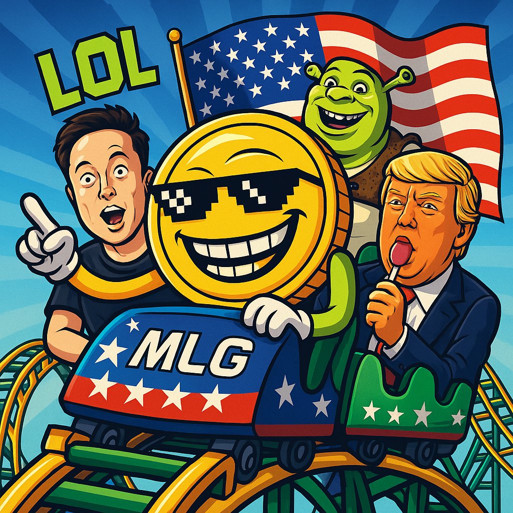 MlgCoin2TheSky's tweet photo. $MLG took Elon Musk Trump and Shrek on a no-scope rollercoaster ride of freedom
lollies in hand charts going vertical memes in motion
this ain't a coin it's a lifestyle
#MLGCoin #MemeSeason #NoScopeRide #BasedEconomy #MLGVibes #ToTheMoon #CryptoCarnival #GenZMoney #memecoin https://t.co/PcdBPAYcf6