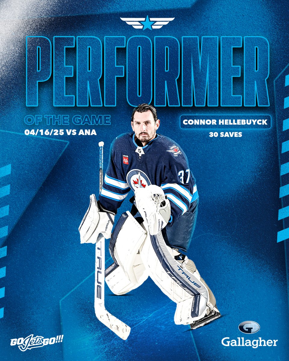 NHLJets's tweet photo. MVP 🗣️🗣️🗣️

@GallagherGlobal | #GoJetsGo https://t.co/CzSDWfUJ4W