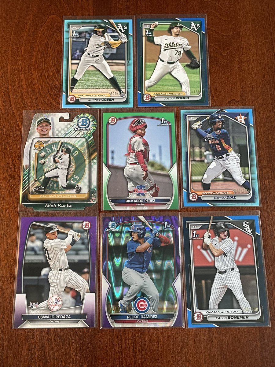 $1 each Random Baseball Inserts &amp; Rookies

All Numbered or Auto

Stack 7