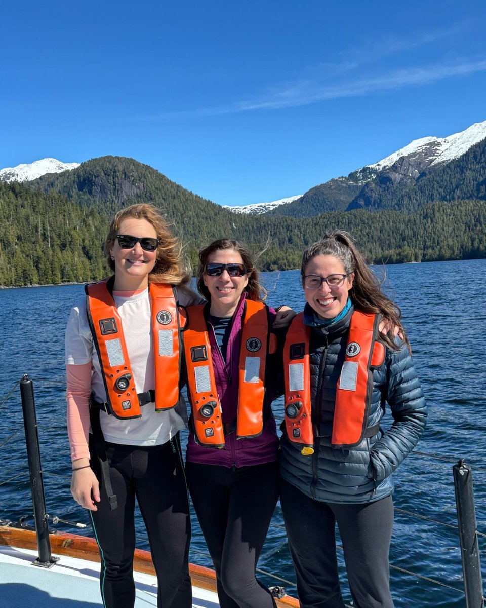 arcticfocus's tweet photo. The R/V Tiriarnaq is off! Researchers from @fisheriesoceanscan are surveying whales, dolphins & porpoises along BC’s north coast to study seasonal patterns & impacts of vessel traffic. Follow along for field updates! 📷 Jane Wilson
#MarineScience #BCCoast #OceanResearch https://t.co/AVE7Myu9CM