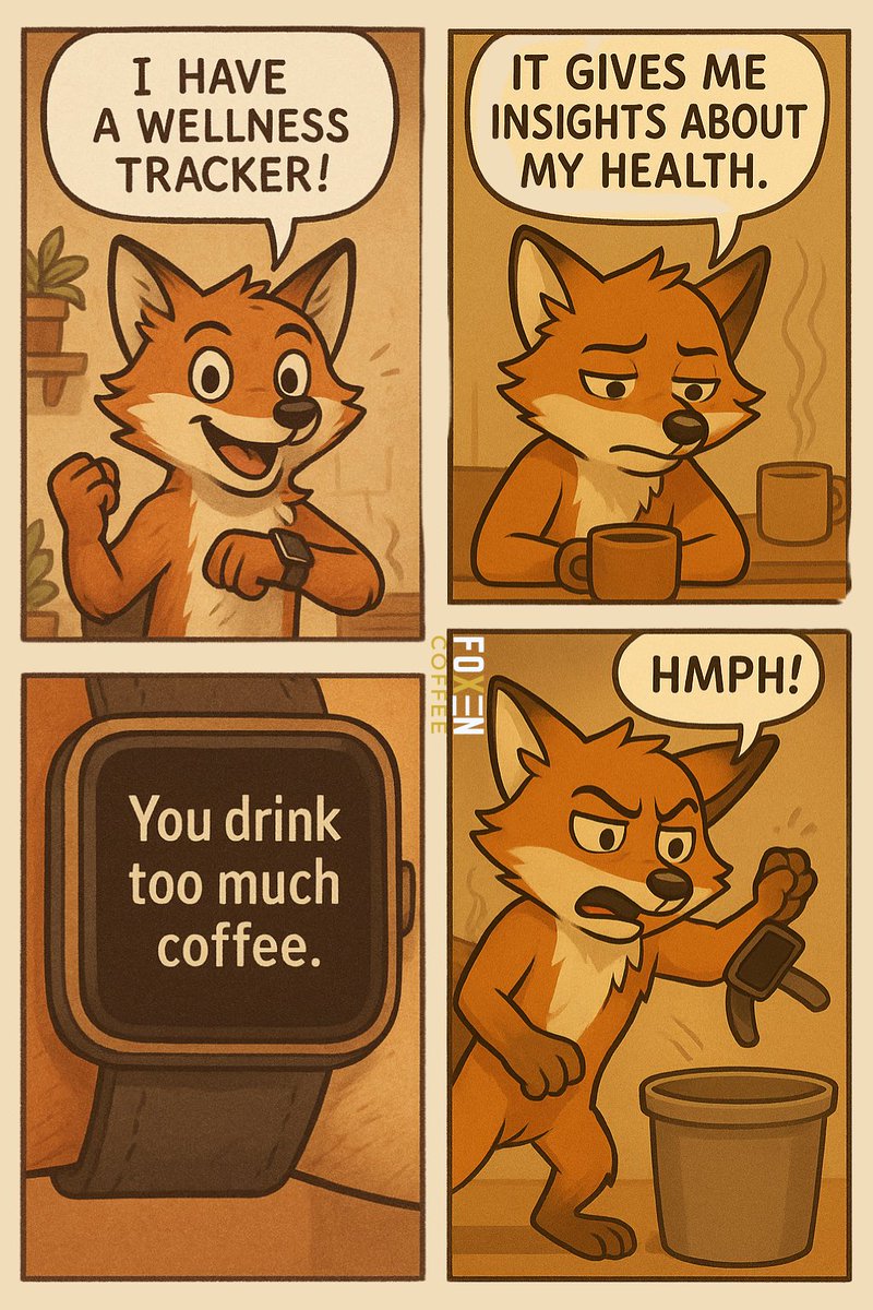 FoxenCoffee's tweet photo. This watch is broken. 🦊☕ https://t.co/mbxl9JXLHz